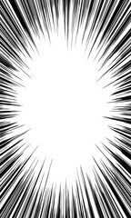 Naklejka premium Diffuse lines of manga style