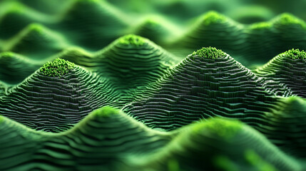 GIS geodata mapping concept showcasing detailed layers of geographic information. The vibrant map highlights intricate topographical features, suitable for spatial analysis and geospatial projects