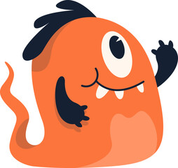 Cartoon Monster Illustration Element