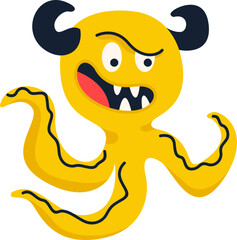 Cartoon Monster Illustration Element