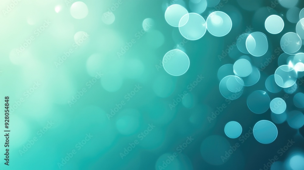Poster cool and crisp teal gradient background with sleek light effects, creating a fresh and modern look.