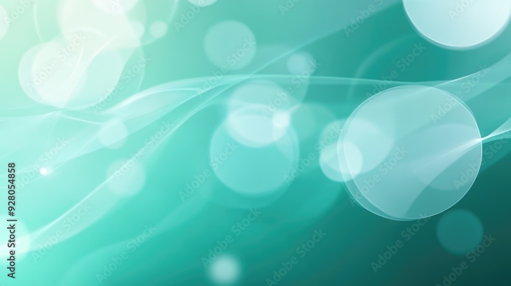 Poster cool and crisp teal gradient background with sleek light effects, creating a fresh and modern look.