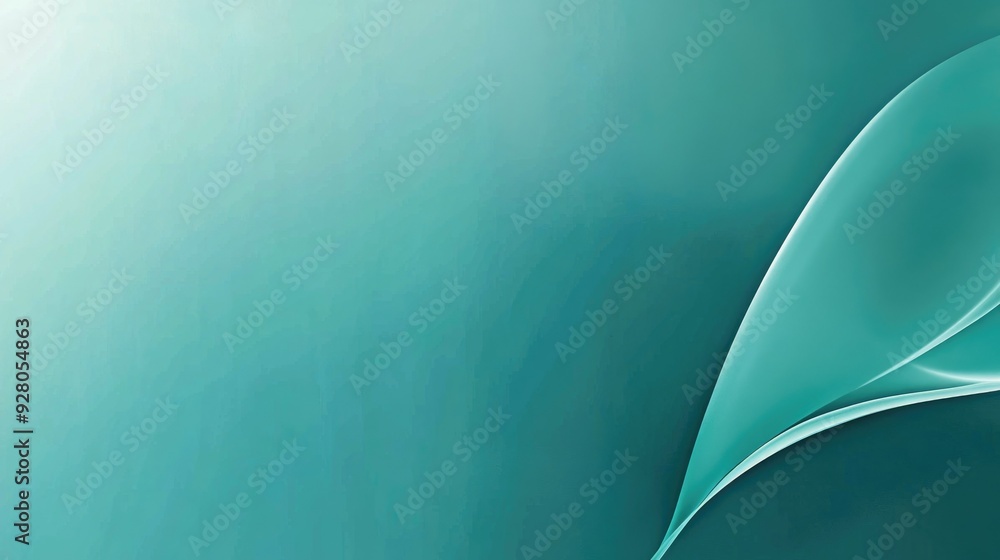 Poster cool and crisp teal gradient background with sleek light effects, creating a fresh and modern look.