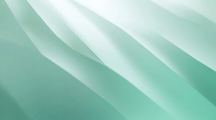 Obraz premium Cool and crisp mint green gradient background with sleek light effects, creating a fresh and modern look