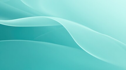 Obraz premium Cool and refreshing turquoise gradient background with smooth transitions, ideal for a relaxed atmosphere.