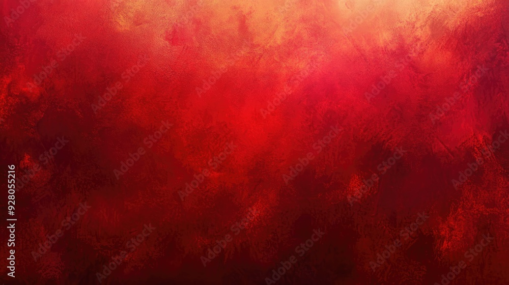 Poster deep and rich red gradient background with subtle texture, adding depth and warmth.
