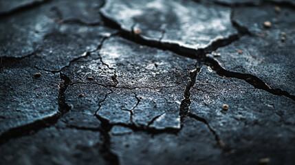 old cracked concrete