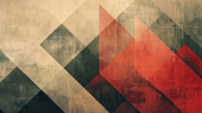 Vintage abstract geometric shapes background. Geometric wallpaper