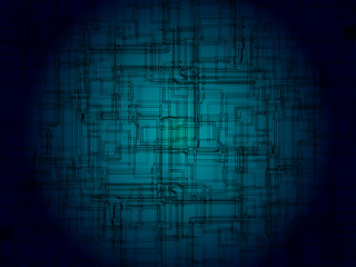 Cyber ​​material_background image_blue
