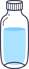 Drink Water Bottle Illustration Element