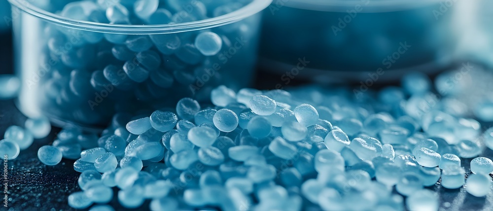 Poster photography showcasing the application of lightweight synthetic resins in innovative engineering sol