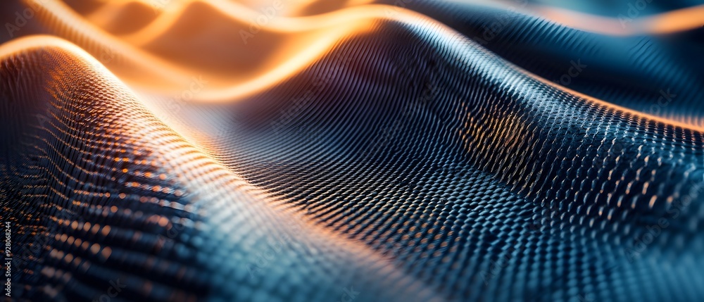 Poster mesmerizing abstract digital art showcasing the adaptability and versatility of flexible synthetic c
