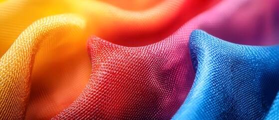 Showcasing the vibrant and innovative world of synthetic polymer textiles this image highlights the flexible durable and creative potential of these materials for clothing industrial