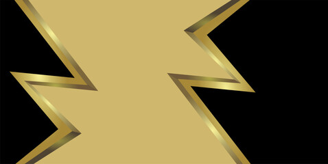 composition of empty space, geometric abstract lines and planes with gradations of gold, brown and black as background inspiration for visual communication design