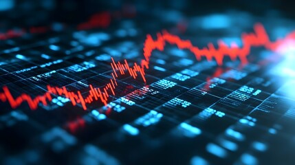 Fototapeta premium Downward Trend in Cash Reserves Signals Potential Liquidity Challenges for Businesses