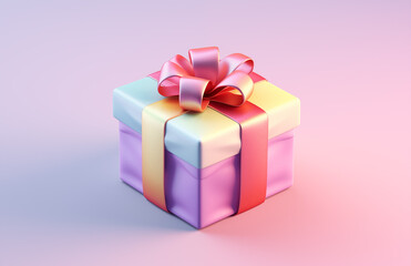 Fototapeta premium Hand drawn cartoon gift box illustration 