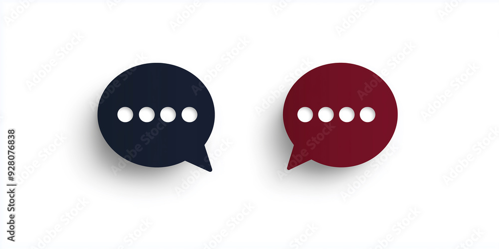 Aufkleber Speech bubble showing loading status, waiting for a message