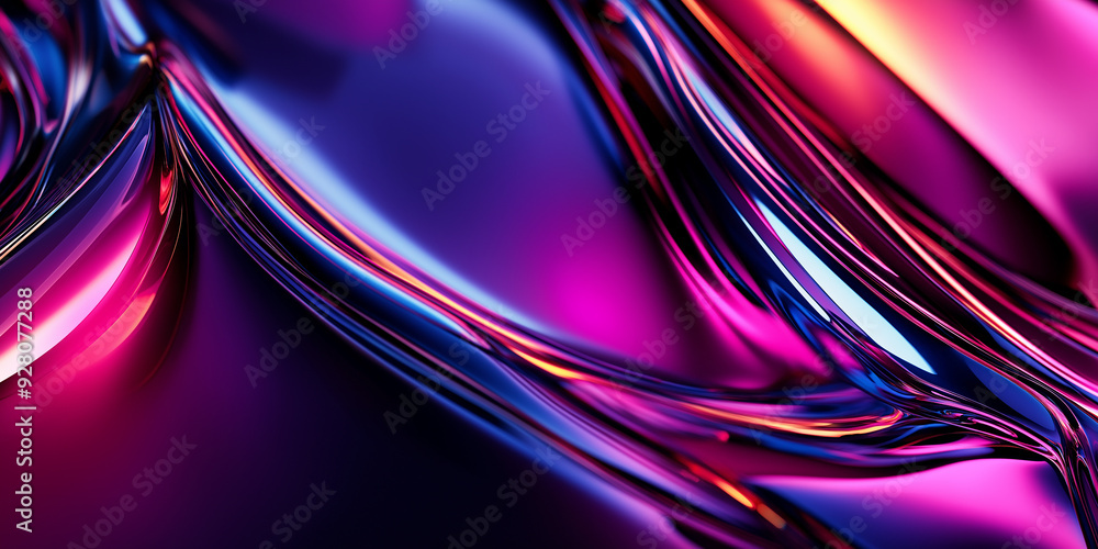 Aufkleber Abstract background forming an elegant and shiny surface with colorful reflections
