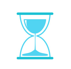 Hourglass icon. Sandglass timer isolated on white background. Clock Sign. Vector illustration