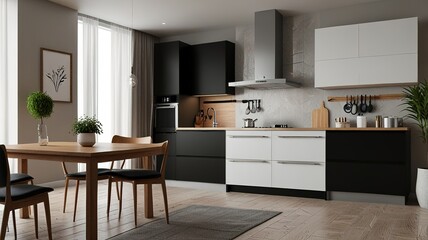 Modern Interior With Bright Wall, Living room, Bed room, kitchen, House Plants