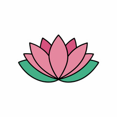 lotus flower vector illustration, Flowers vector art, lotus flower silhouette, lotus flower icon, lotus flower line art,eps, black and white lotus