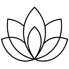 lotus flower vector illustration, Flowers vector art, lotus flower silhouette, lotus flower icon, lotus flower line art,eps, black and white lotus