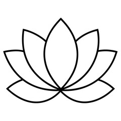 lotus flower vector illustration, Flowers vector art, lotus flower silhouette, lotus flower icon, lotus flower line art,eps, black and white lotus