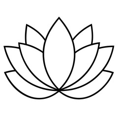 lotus flower vector illustration, Flowers vector art, lotus flower silhouette, lotus flower icon, lotus flower line art,eps, black and white lotus