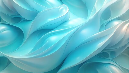 Obraz premium abstract blue wavy background