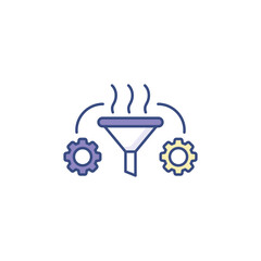 Refinement icon design with white background stock illustration