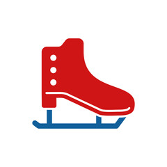 ice skate icon.ice skate shoes with winter sports, icon vector illustration editable design. Perfect for web and app interfaces, infographics, etc.
