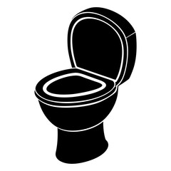 Toilet bowl isolated on white, Toilet bowl vector art, Toilet bowl silhouette, Toilet bowl icon, Toilet bowl line art,eps, black and white Toilet bowl
