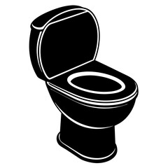 Toilet bowl isolated on white, Toilet bowl vector art, Toilet bowl silhouette, Toilet bowl icon, Toilet bowl line art,eps, black and white Toilet bowl
