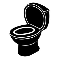 Toilet bowl isolated on white, Toilet bowl vector art, Toilet bowl silhouette, Toilet bowl icon, Toilet bowl line art,eps, black and white Toilet bowl
