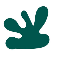 Green abstract shapes vector 