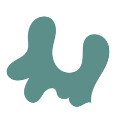 Fototapeta premium Green abstract shapes vector 