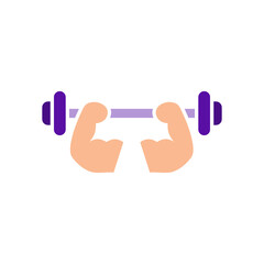 Weightlifting icon vector.weightlifter icon  isolated on white background. Vector illustration can be used for web, mobile,etc.