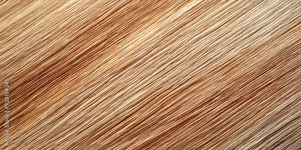 Poster Diagonal texture of a natural dried palm leaf creating lines