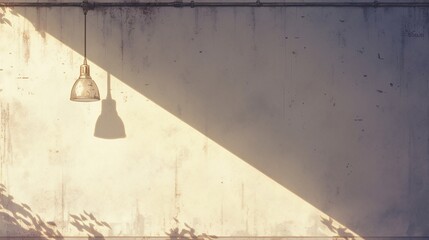 ブラケットライトと白い壁1