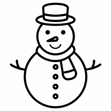 recommend clip art: Black line art Christmas snowman black  silhouette, snowman in silhouette Christmas theme
                    