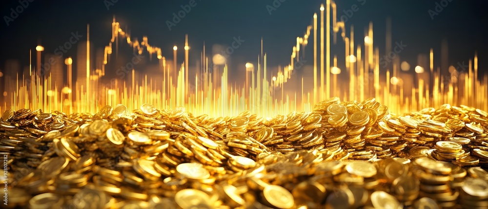 Poster conceptual image depicting the changes in commodity prices driven by futures contracts and market sp