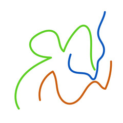 Graphic lines squiggle vectors decoration