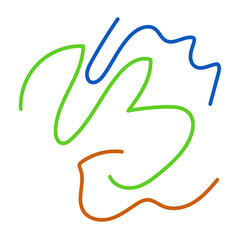 Obraz premium Graphic lines squiggle vectors decoration