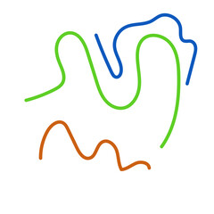 Graphic lines squiggle vectors decoration