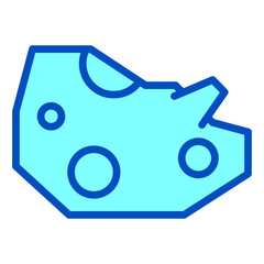 Obraz premium Meteorit for Space Icon