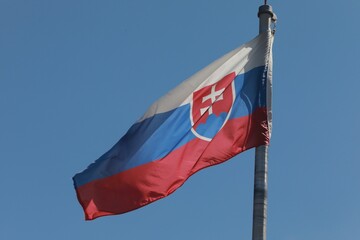Slovak flag, republic of Slovakia 