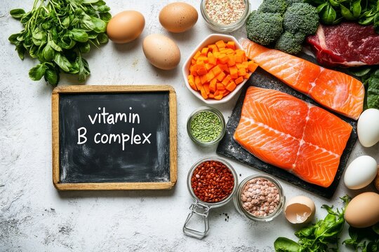 Concept of high vitamin B complex , Generative AI