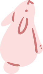 Hand Draw Vector of Rabbit Illustration