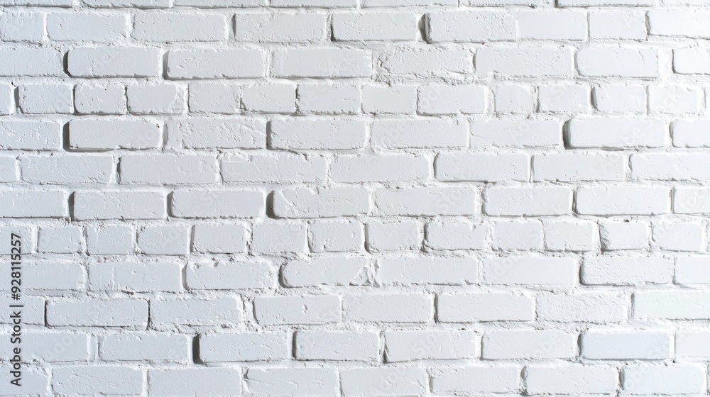 Canvas Prints White Brick Wall Texture.