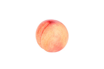 One fresh peach. transparent background